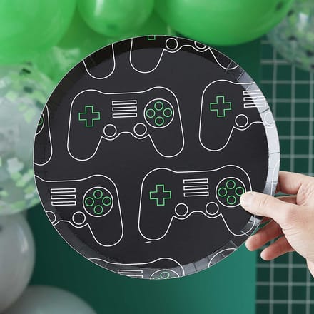 Ginger ray - Controller papieren borden - Feestdecoratie - GroenWitZwart - Papier -