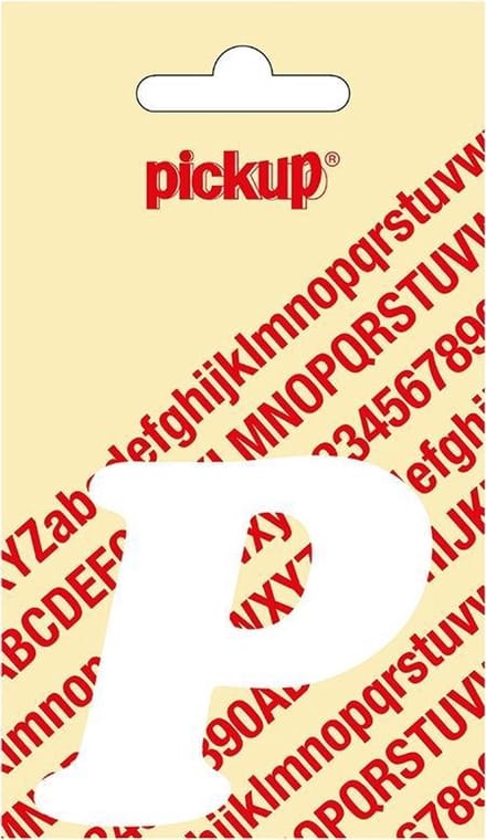 Pickup plakletter CooperBlack 60 mm - wit P