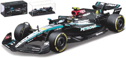 Bburago Mercedes-Benz Amg - Modelauto - Schaal 1:43 - Zilver/Zwart/Turquoise