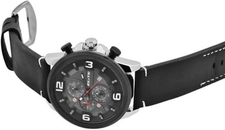 Elite Herenhorloge imitatieleer Datumsanzeige