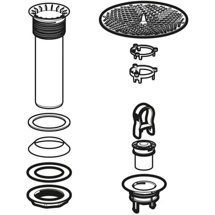Geberit drain set for hybrid urinals set 500.672.00.1