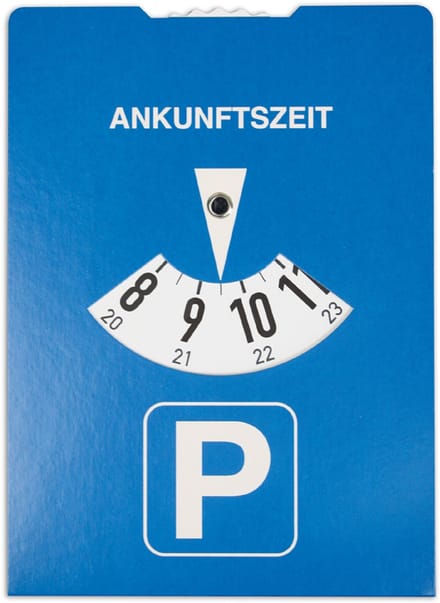 RNK Verlag parkeerschijf met laadschijf, karton, blauw/groen