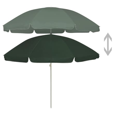vidaXL - Strandparasol - 240 - cm - groen