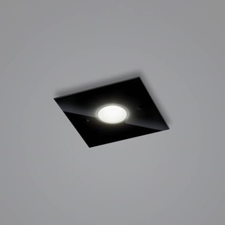 Helestra Nomi LED plafondlamp 23x23cm dim zwart