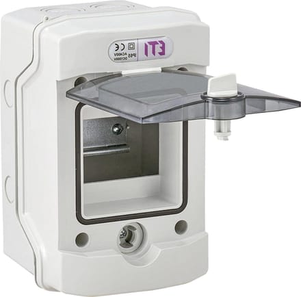 Opbouwverdeler - Groepenkast - Elektrische Verdeling - Vochtige Ruimte IP65 - 4 Modules - Grijs