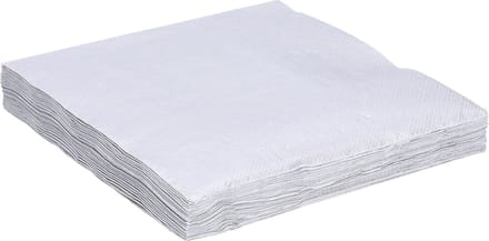Maki uni servetten - 20x st - 33 x 33 cm - zilver - lunch/diner servetten