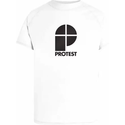 Protest PRTCater – Uv shirt Heren – Korte mouwen – Ronde hals – Wit