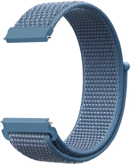 KELERINO. Nylon bandje geschikt voor Samsung Galaxy Active / 42 MM - Lichtblauw
