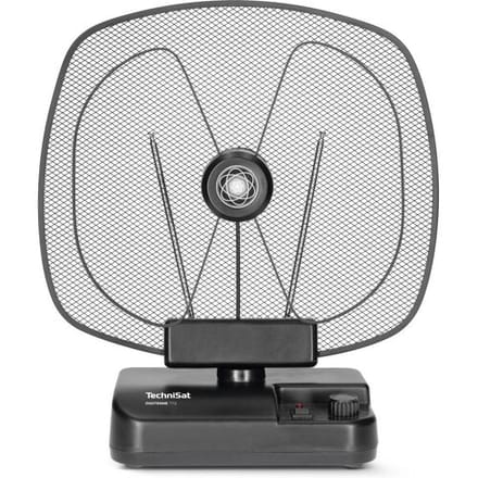 TechniSat Digitenne TT2 Actieve DVB-T/T2 omnidirectionele antenne Binnen, Stationair, Thuis Versterking: 30 dB Zwart