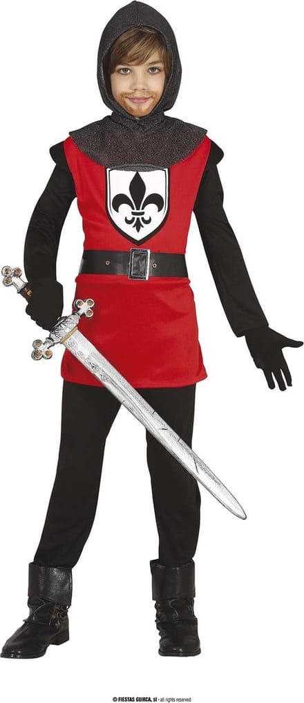 Fiestas Guirca - Ridder rood (7-9 jaar) - Carnavalskleding - Carnaval - carnavalskleding 2027 - Carnaval kostuum