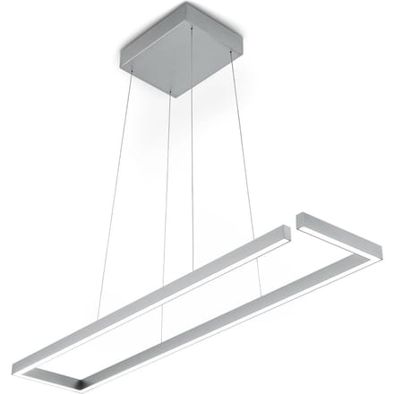 Knapstein LED hanglamp Marisa-100, mat nikkel, 100 x 20cm