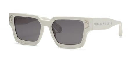 Philipp Plein SPP005V Bianco opaco 57/18/145 MAN Zonnebrillen