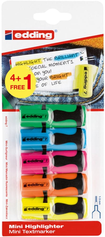 Markeerstift edding 7 mini 1-3mm assorti | 10 stuks