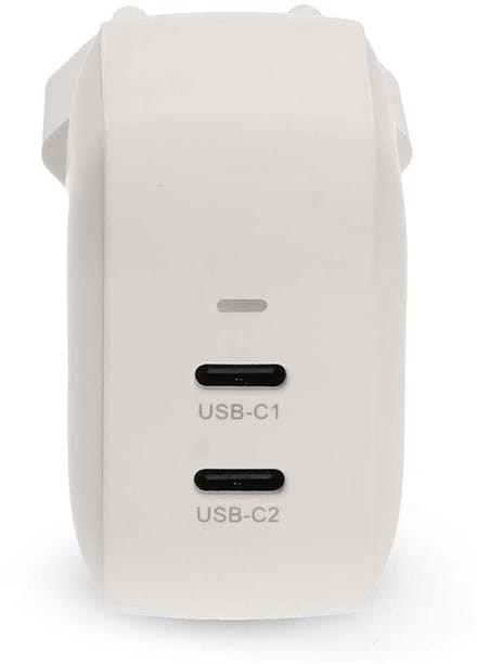 Nedis Oplader - 45 W - GaN - PD3.0 - 2.25 / 3.0 A - Outputs: 2 - 2x USB-C - Automatische Voltage Selectie - Wit