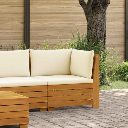 vidaXL - Tuinstoel - Hoek - Massief - Acacia - Hout - Bruin