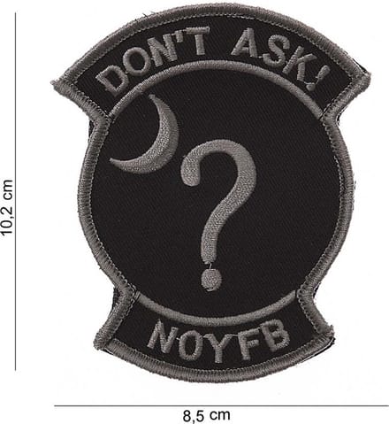 Embleem stof Don't ask