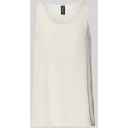 Blouseshirt met ronde hals en labeldetail