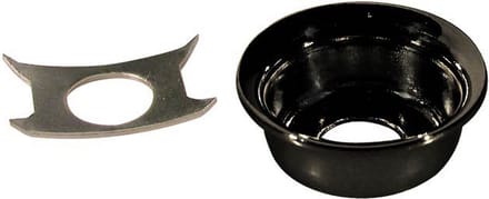 Boston JP-4-B TE-model Invoercup - Zwart Metaal met Retainer Clip