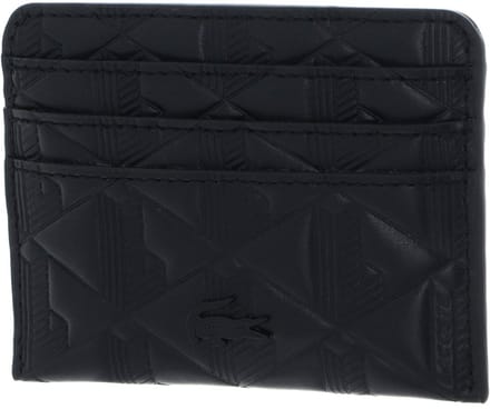 LACOSTE Leren Kaarthouder Maheki Credit Card Holder Noir Zwart