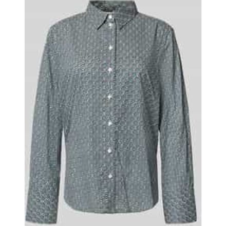 Regular fit overhemdblouse van katoenmix