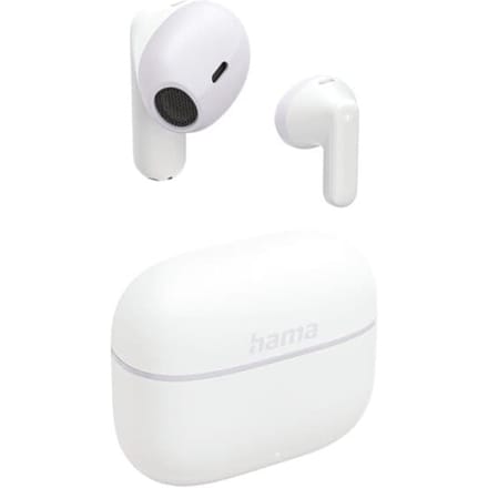 Hama Freedom Light II In Ear oordopjes Bluetooth Wit Oplaadbox Mobiele telefoon