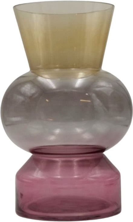 Rasteli Vaas Trioble Glas 3 kleuren D 20 cm H 31.5 cm