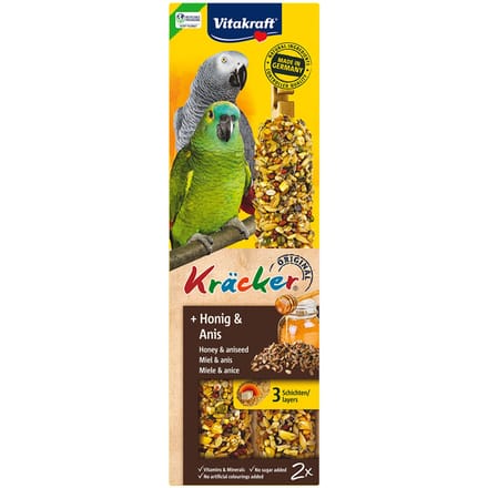 Vitakraft Knabbelstaven voor Papegaaien Honing