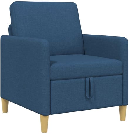 vidaXL - Sofa - met - Opbergruimte - Blauw - 72 - x - 78 - x - 87 - cm - Polyester