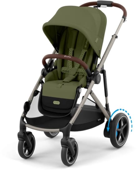 Cybex e-Gazelle S - Kinderwagen - Moss Green - Taupe Frame