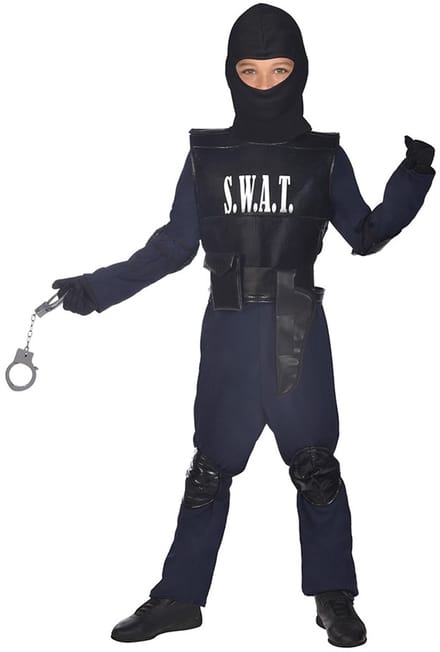 SWAT Agent Kinderkostuum Deluxe 3-4 jaar