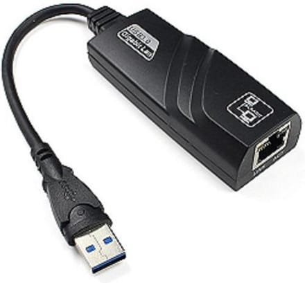 New Age Devi - Ethernet Adapter - USB Type-C naar Ethernet - RJ45 - USB 3.0 - 10/100/1000Mbps - Zwart