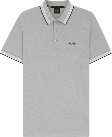 Hugo Boss polo lange mouw grijs