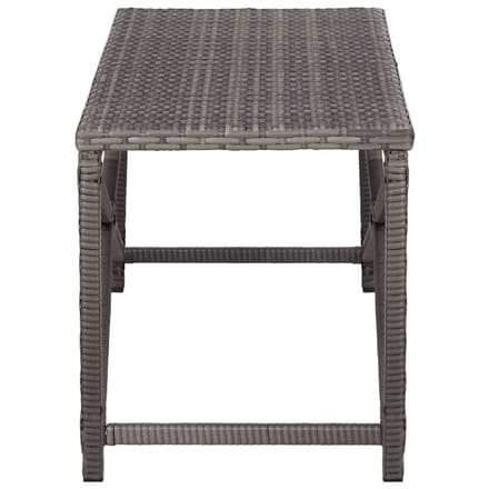 vidaXL - Tuinbank - 120 - cm - poly - rattan - grijs