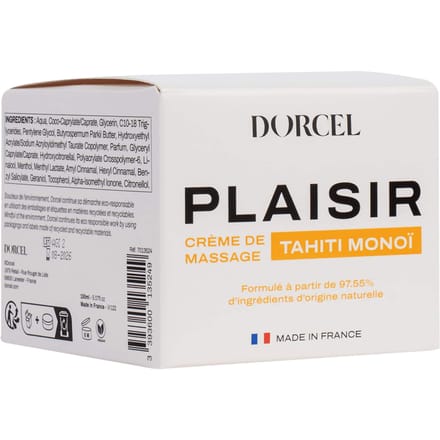 Dorcel - Plaisir - Tahiti Monoï (Gardenia) - Massagecrème - 150 ml