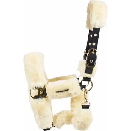 Imitatie halster van schapenvacht voor paarden Catago