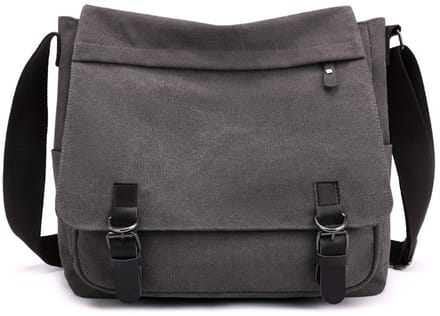 Heren schoudertas (crossbody) - grote capaciteit - Grijs