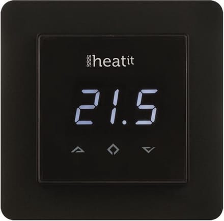 Heatit HEAE5430498-B Z-Wave Zwart thermostaat