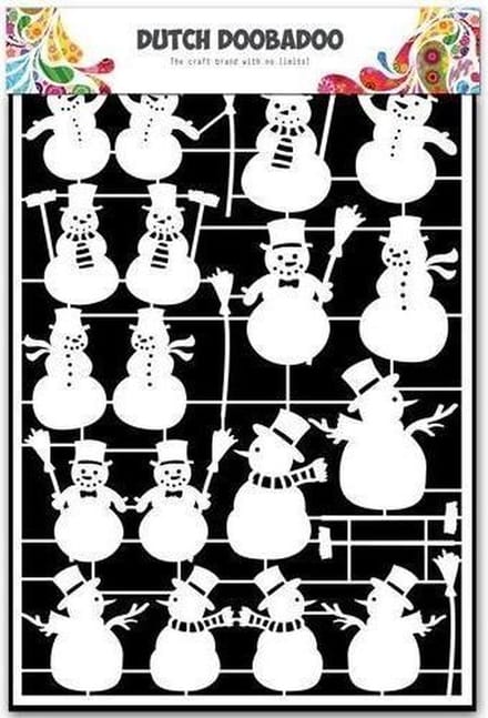 Dutch Doobadoo Dutch Paper Art sneeuwpop A5