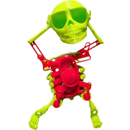 Opwindend Dansend Schedel Speelgoed Kinderen Peuters Bureau Mini 3D Print Schuddende Schedel Pop Veer Mechanisme Speelgoed Grappig Verjaardagscadeau