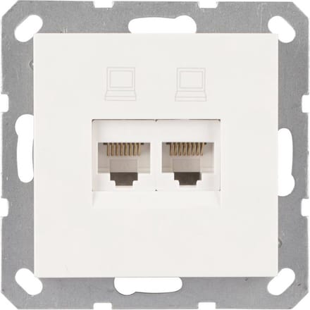 Q-Link Mql s-linbouw conds polar wit tel/dat cat5e 2x8p