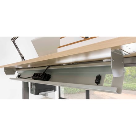 KC16 W | Horizontale kabelgoot - Accessoires Wit 160 cm