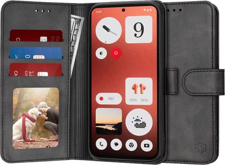 Techsuit Diary Book Wallet Case hoesje voor Nothing CMF Phone 1 - Zwart