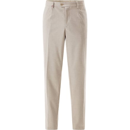 Broek met labeldetail model 'Orlando'