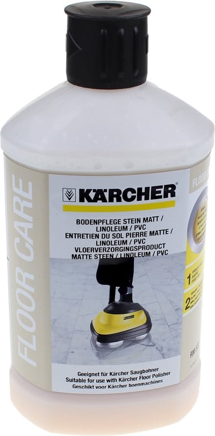 Kärcher Vloerverzorging Matte Steen / Linoleum / PVC RM 532, 1L - FP 303 - Verwijdert loopsporen - Vernieuwing glanslaag