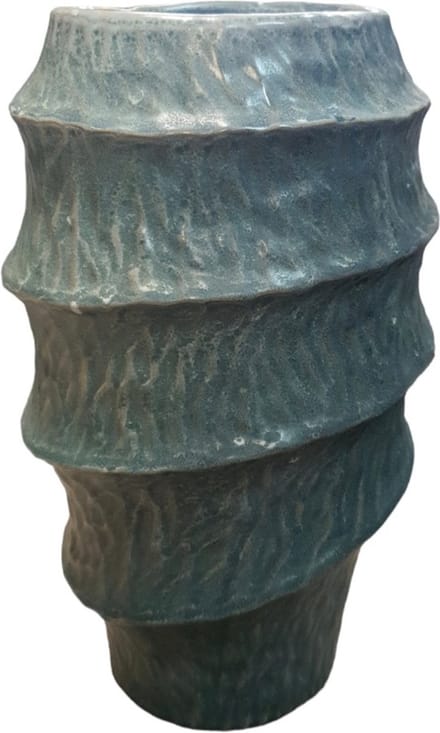 Mica Decorations Vaas blauw groen H28,5 x D15,5cm