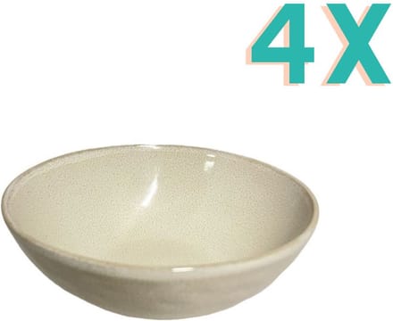 Home Society Schaal Sofie Beige 4 stuks