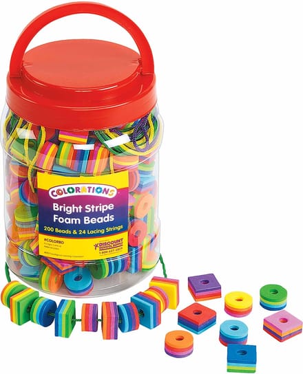 Colorations - Foam Beads Set - 200pcs.
