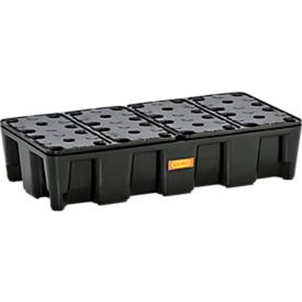 PE lekbak 35HD, gemaakt van polyetheen, 100% recyclebaar, met PE rooster