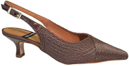 Angel Alarcon 26020 416D Cordela Testa Slingbacks Bruin Leer Dames - Bruin - 37