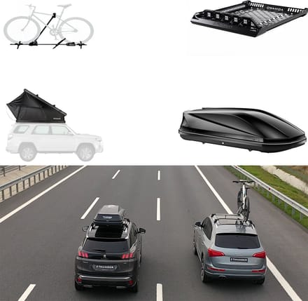 Thunder - Dakdragers Set - Aluminium - CITROEN BERLINGO 2018- - Geïntegreerde Rails & 75 kg
